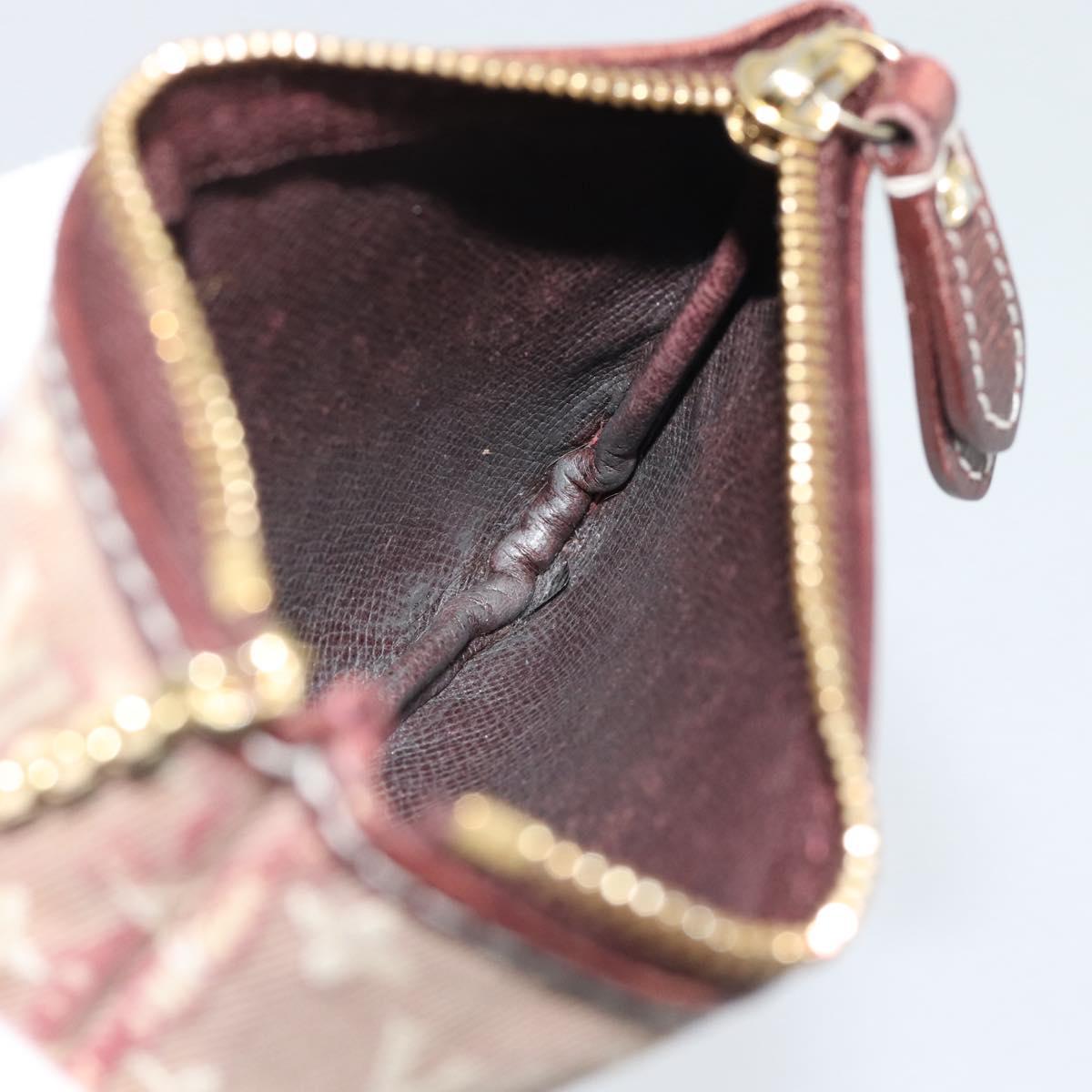 LOUIS VUITTON Monogram Idylle Pochette Cles Coin Purse Sepia M62996 Auth 194616