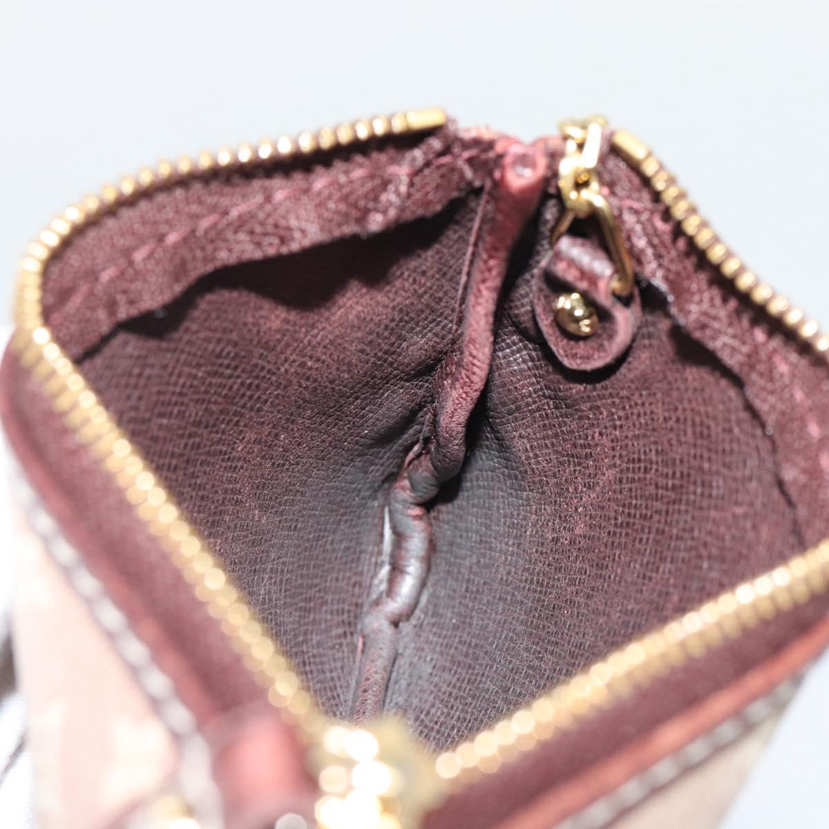 LOUIS VUITTON Monogram Idylle Pochette Cles Coin Purse Sepia M62996 Auth 194616