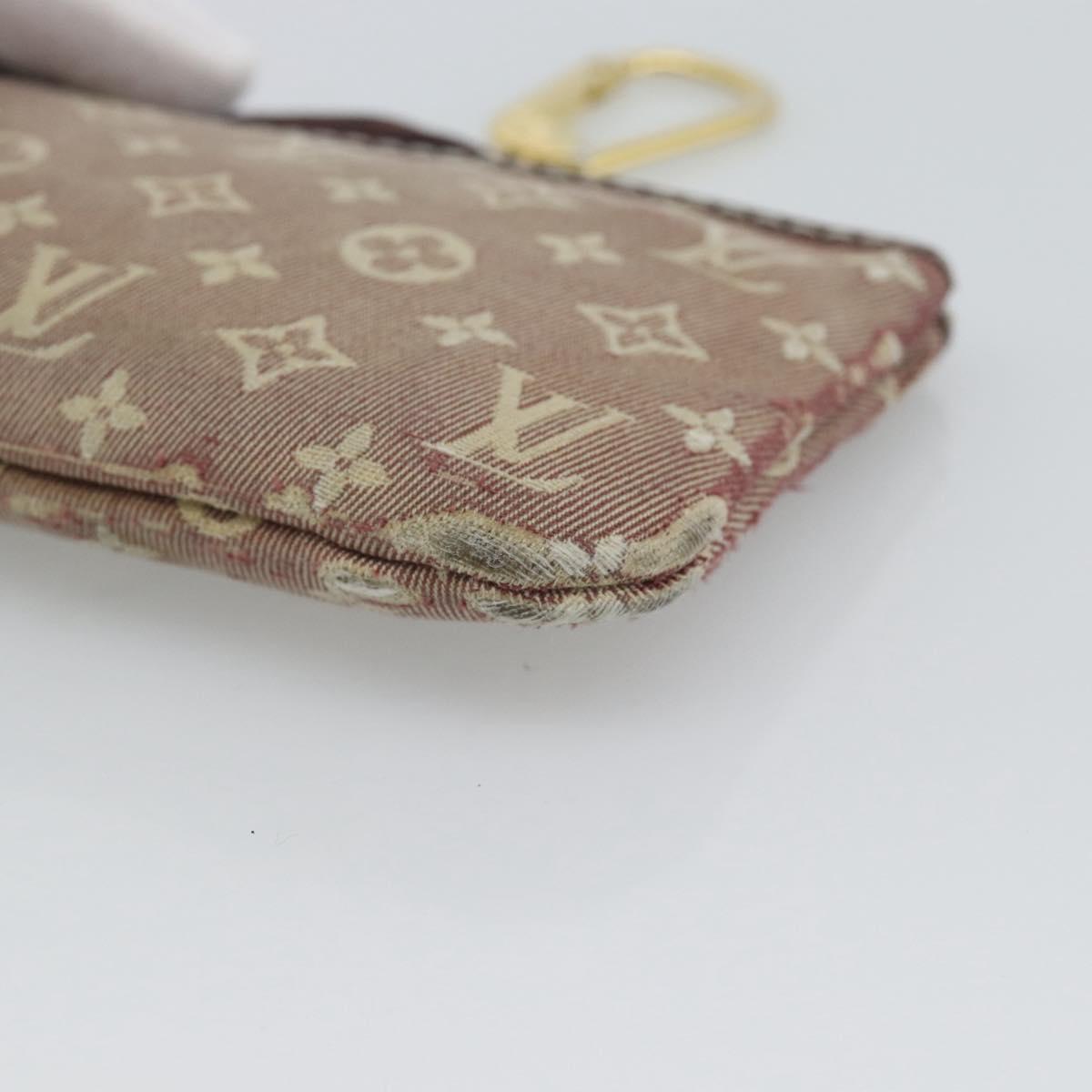 LOUIS VUITTON Monogram Idylle Pochette Cles Coin Purse Sepia M62996 Auth 194616