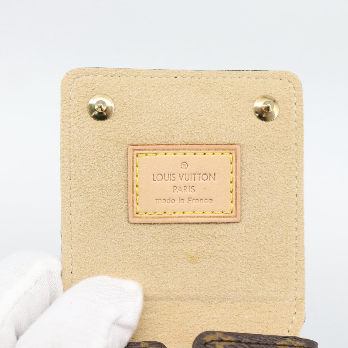 LOUIS VUITTON Monogram Jewelry Case Jewelry Box LV Auth 194617