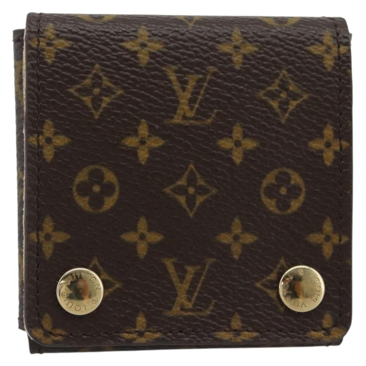 LOUIS VUITTON Monogram Jewelry Case Jewelry Box LV Auth 194617