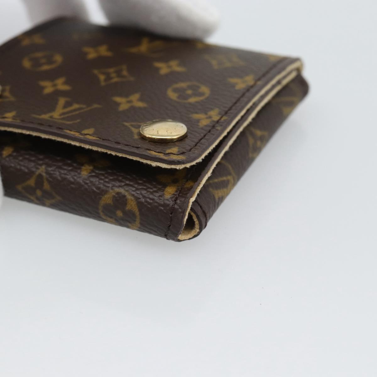 LOUIS VUITTON Monogram Jewelry Case Jewelry Box LV Auth 194617