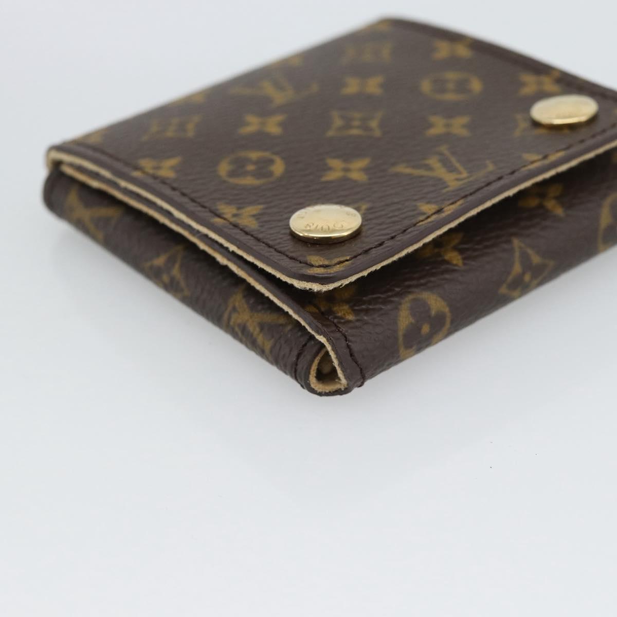 LOUIS VUITTON Monogram Jewelry Case Jewelry Box LV Auth 194617