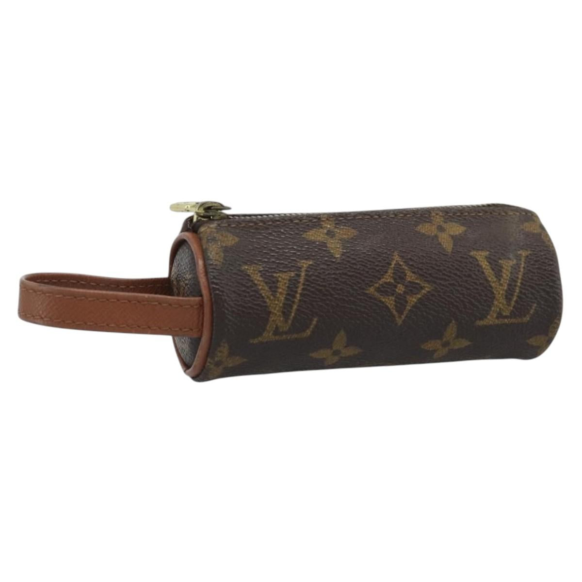 LOUIS VUITTON Monogram Etui 3 Ball de Golf Pouch M58249 LV Auth 194619