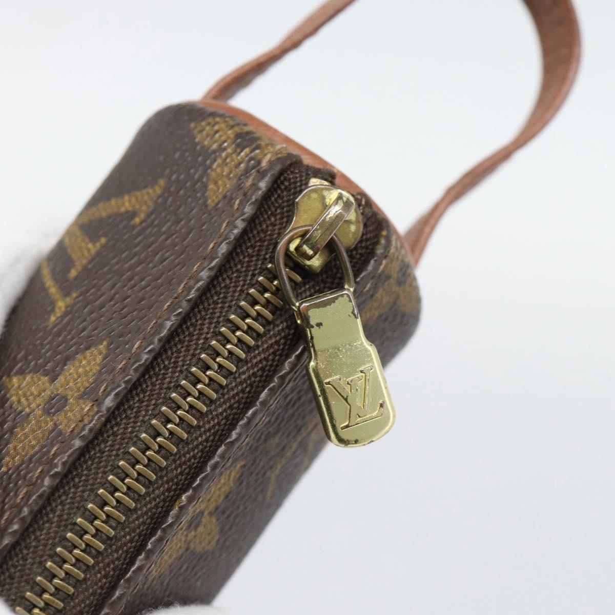 LOUIS VUITTON Monogram Etui 3 Ball de Golf Pouch M58249 LV Auth 194619