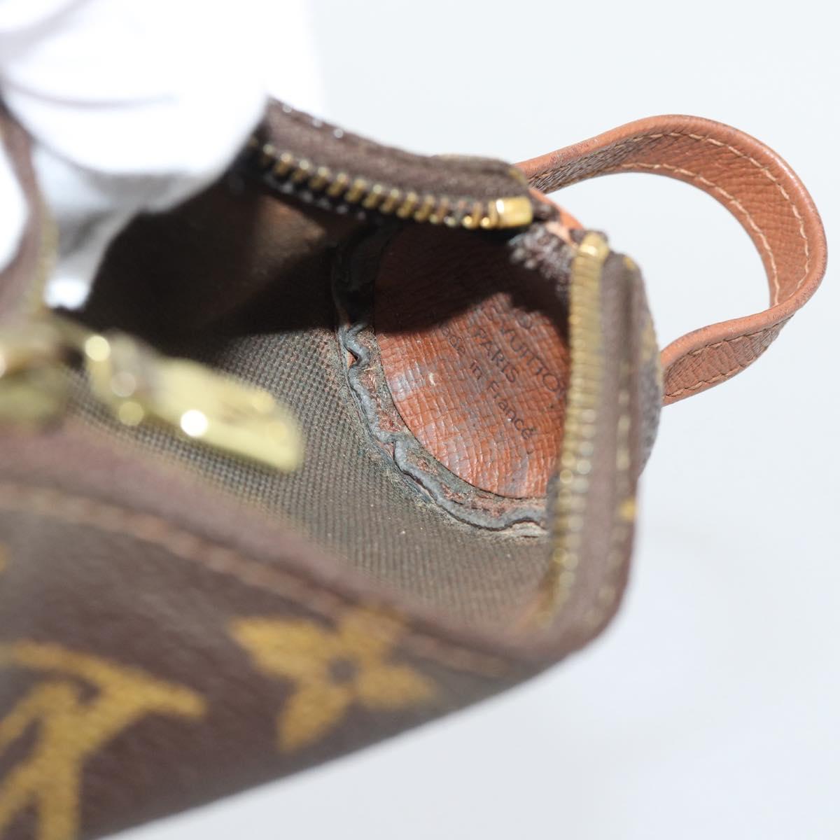 LOUIS VUITTON Monogram Etui 3 Ball de Golf Pouch M58249 LV Auth 194619