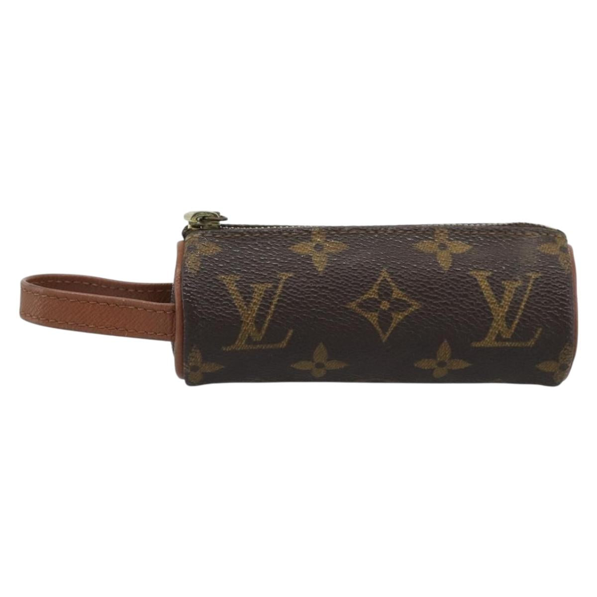 LOUIS VUITTON Monogram Etui 3 Ball de Golf Pouch M58249 LV Auth 194619