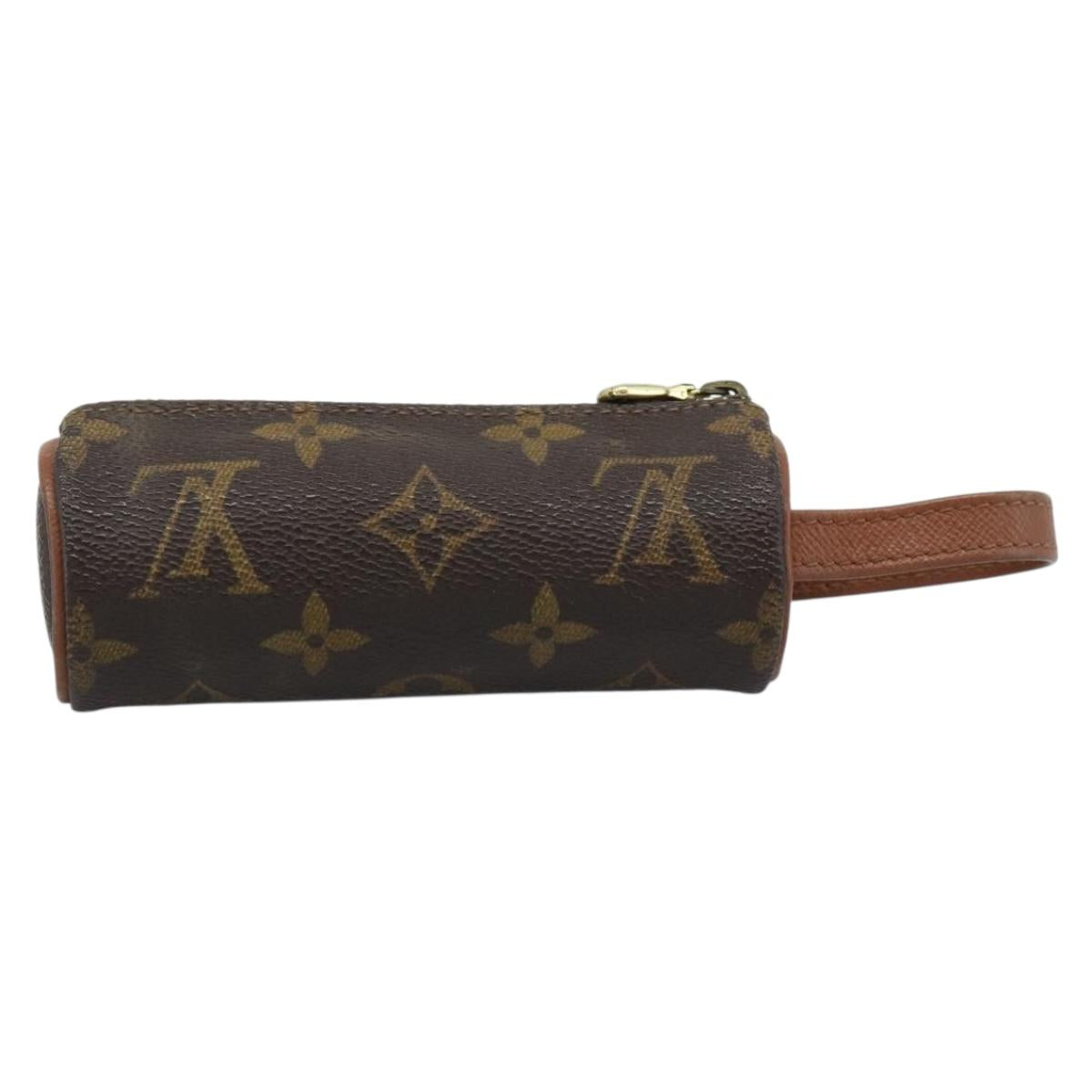 LOUIS VUITTON Monogram Etui 3 Ball de Golf Pouch M58249 LV Auth 194619