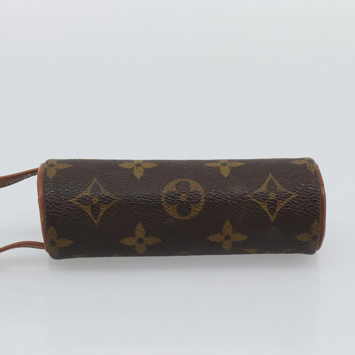 LOUIS VUITTON Monogram Etui 3 Ball de Golf Pouch M58249 LV Auth 194619