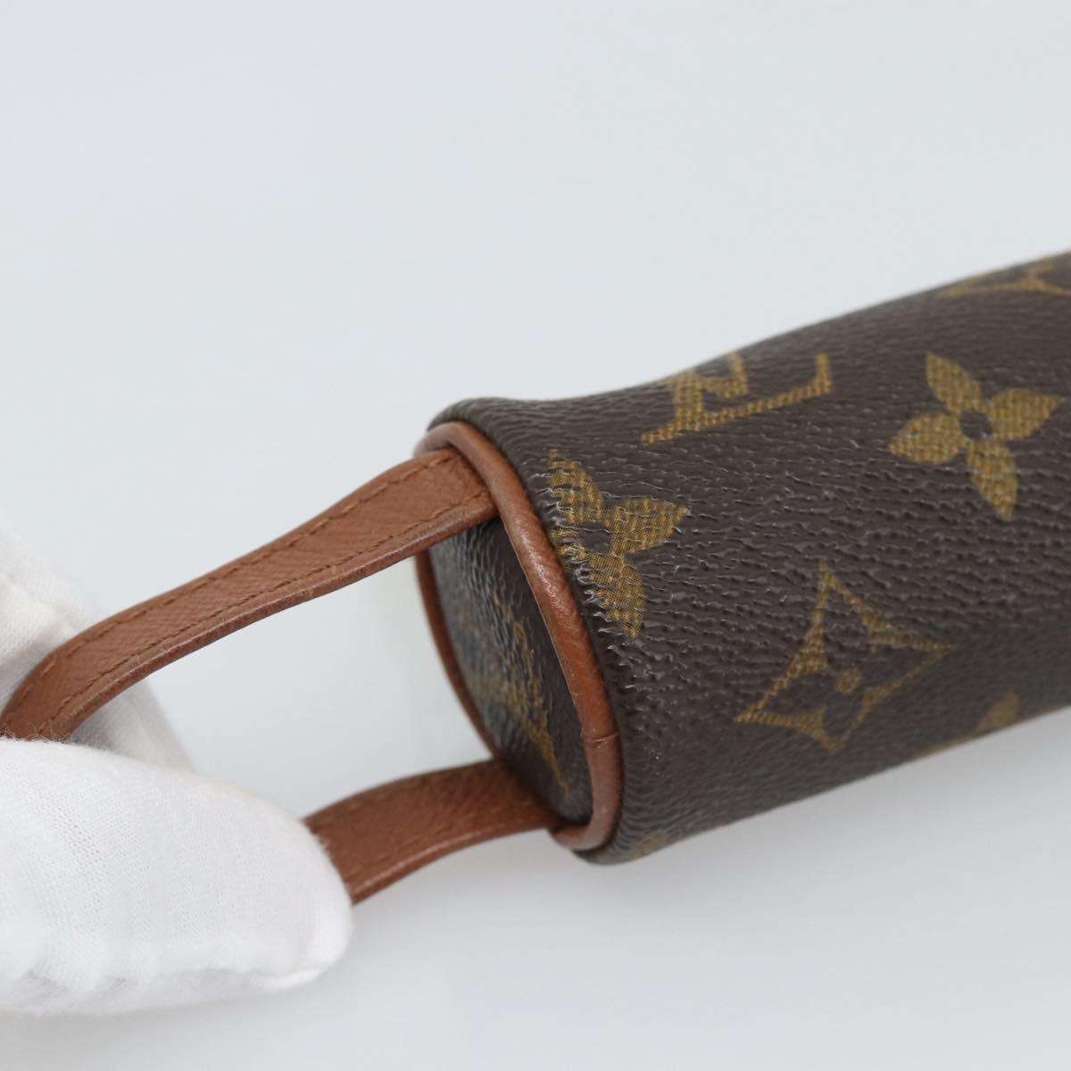 LOUIS VUITTON Monogram Etui 3 Ball de Golf Pouch M58249 LV Auth 194619