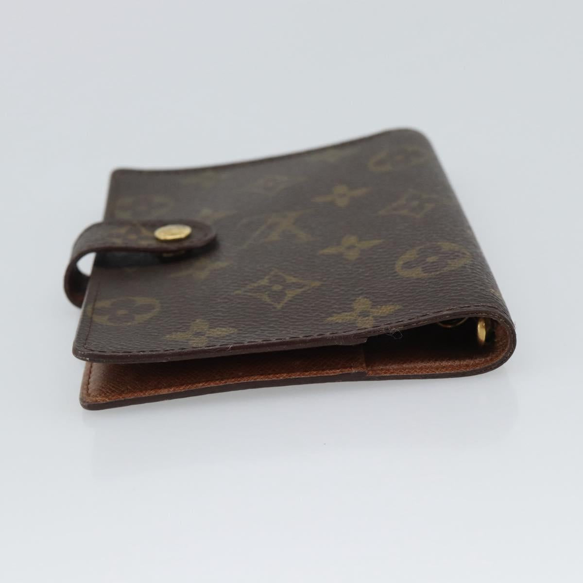LOUIS VUITTON Monogram Agenda PM Day Planner Cover R20005 LV Auth 194628