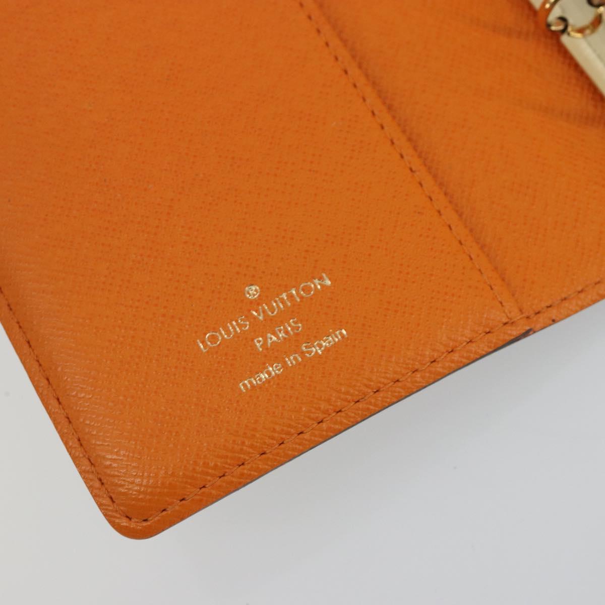 LOUIS VUITTON Monogram Agenda Koala PM Planner Cover Orange R21015 Auth 194629A