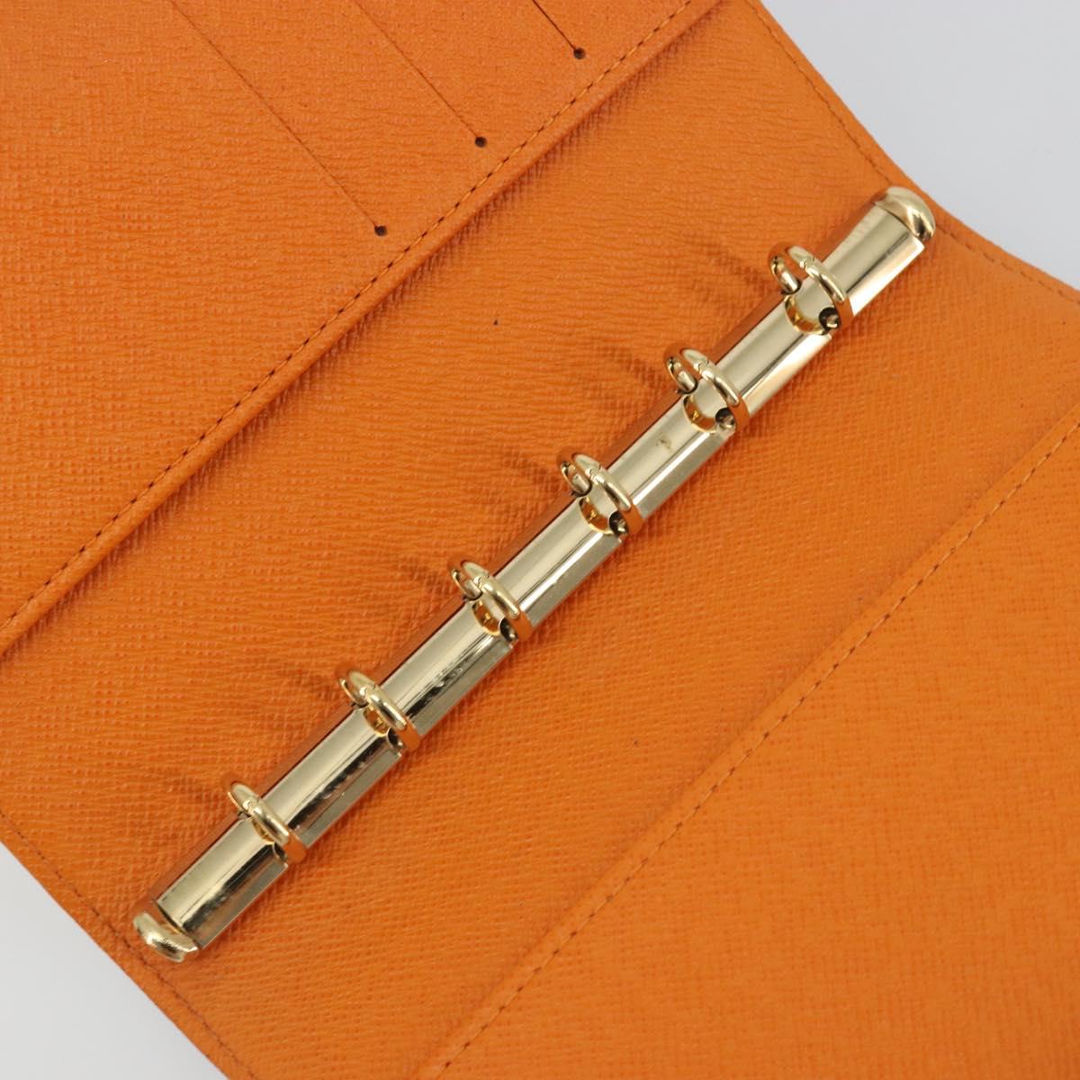LOUIS VUITTON Monogram Agenda Koala PM Planner Cover Orange R21015 Auth 194629A