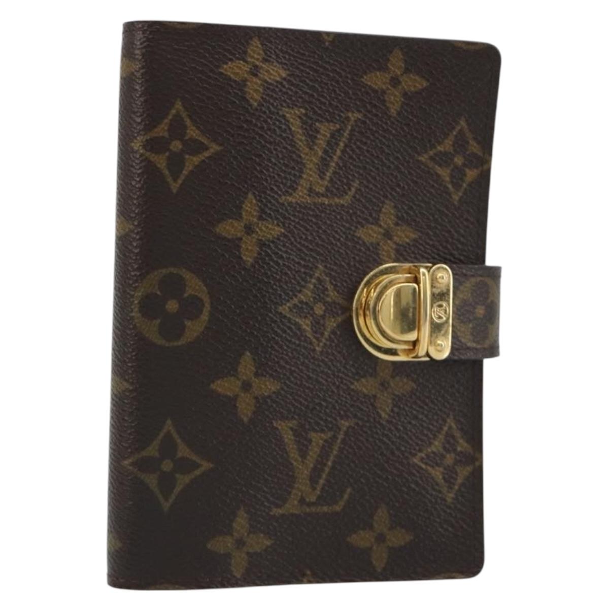 LOUIS VUITTON Monogram Agenda Koala PM Planner Cover Orange R21015 Auth 194629A