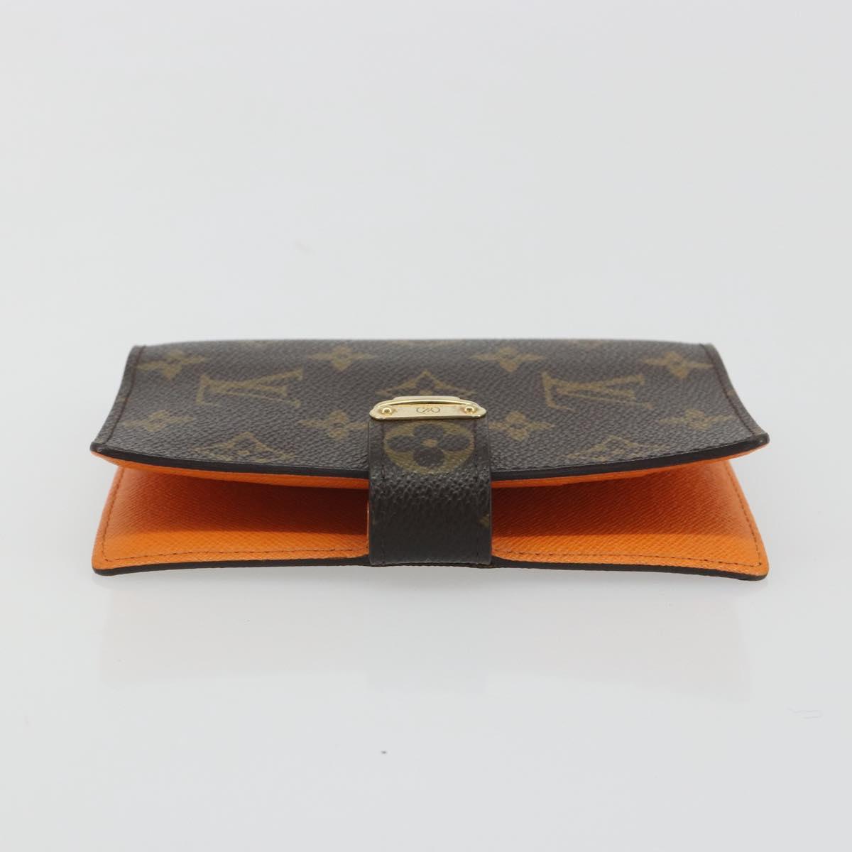 LOUIS VUITTON Monogram Agenda Koala PM Planner Cover Orange R21015 Auth 194629A