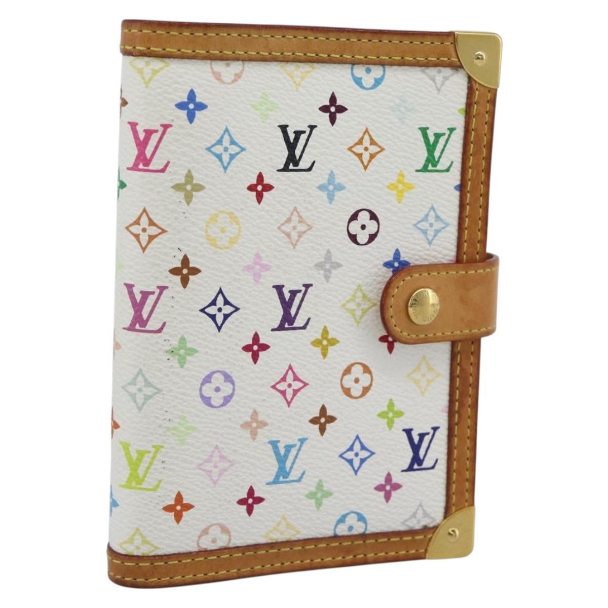 LOUIS VUITTON Monogram Multicolor Agenda PM Planner Cover R21074 Auth 194630