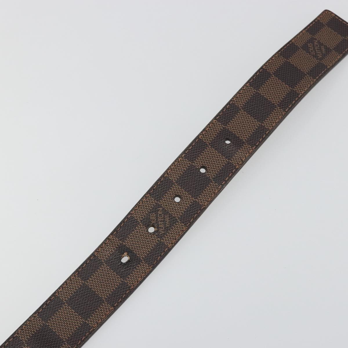 LOUIS VUITTON Damier Ebene Ceinture Anne Van Tours Belt M9677 LV Auth 194632