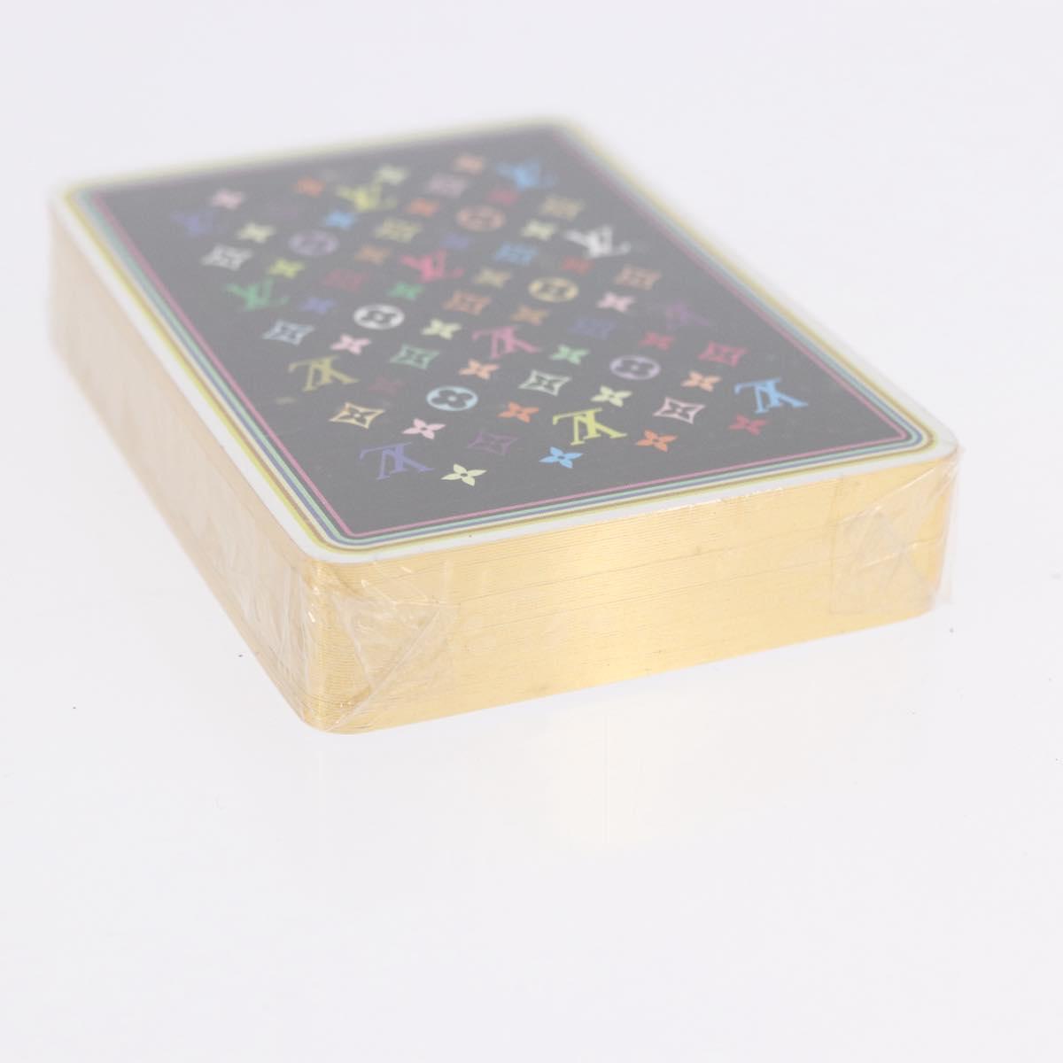 LOUIS VUITTON Multicolor Playing Cards Black White LV Auth 194633M