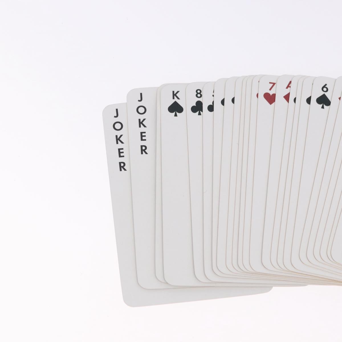 LOUIS VUITTON Multicolor Playing Cards Black White LV Auth 194633M