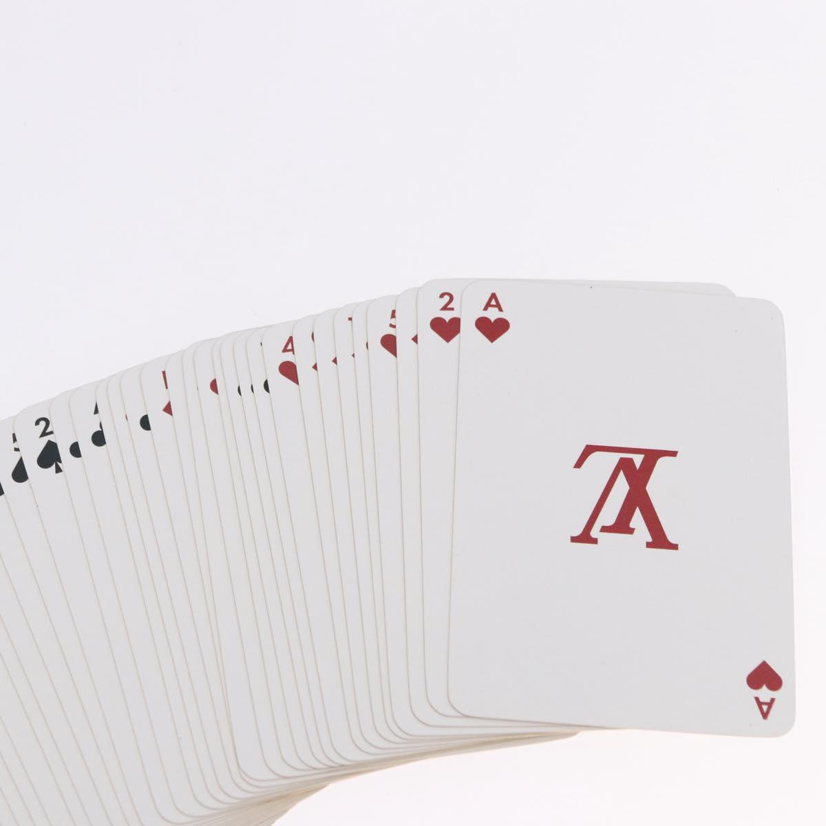 LOUIS VUITTON Multicolor Playing Cards Black White LV Auth 194633M
