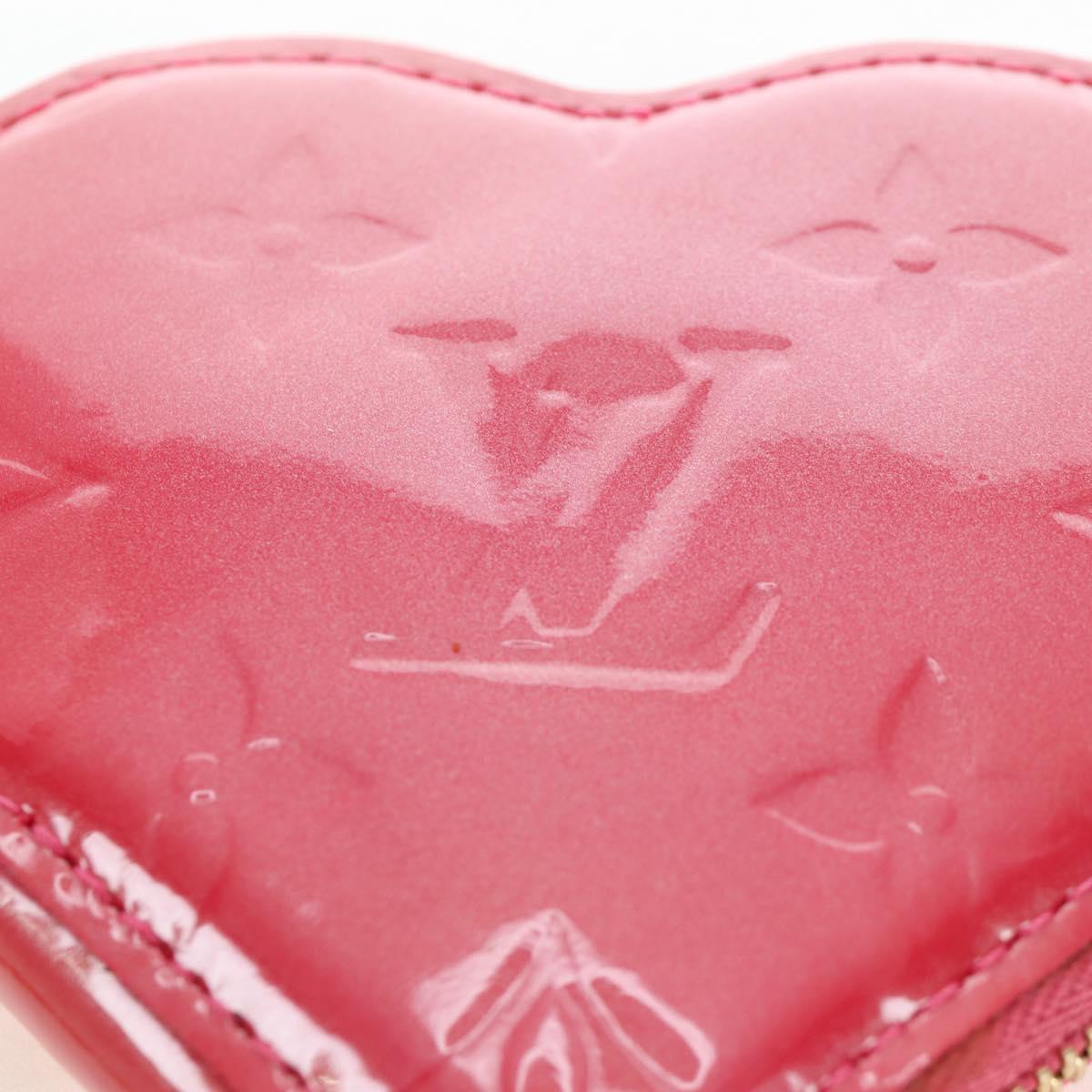 LOUIS VUITTON Vernis Porte Monnaie Coeur Purse Fran Boise M919BF Auth 194634V