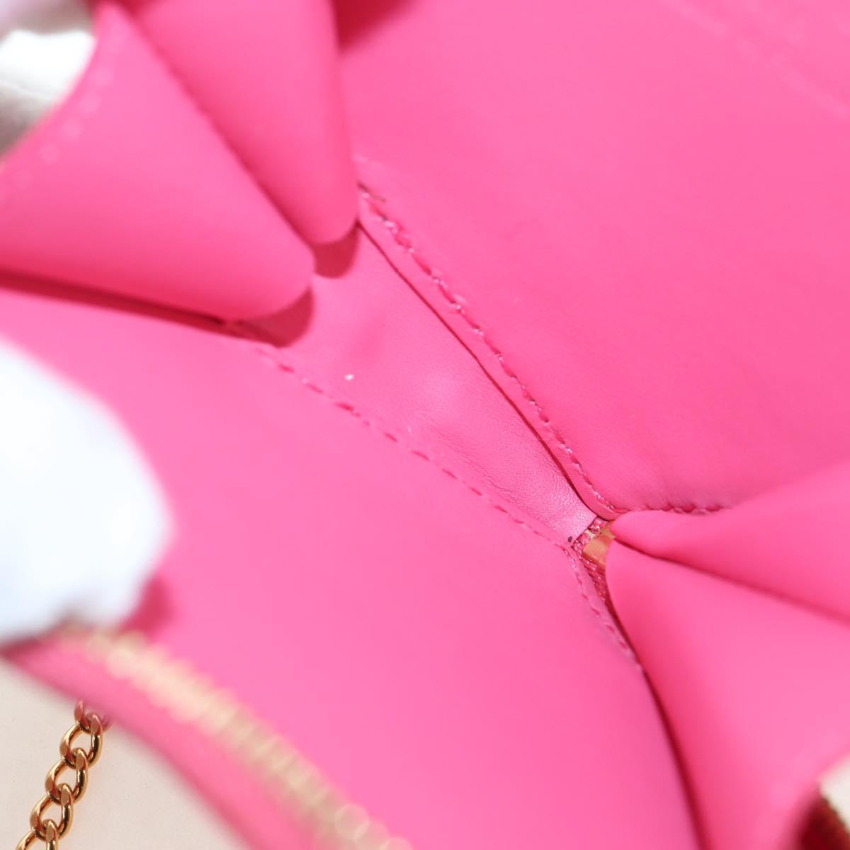 LOUIS VUITTON Vernis Porte Monnaie Coeur Purse Fran Boise M919BF Auth 194634V