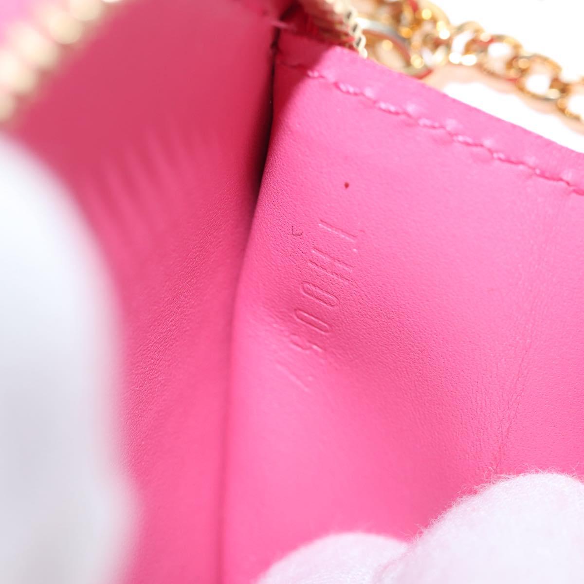 LOUIS VUITTON Vernis Porte Monnaie Coeur Purse Fran Boise M919BF Auth 194634V