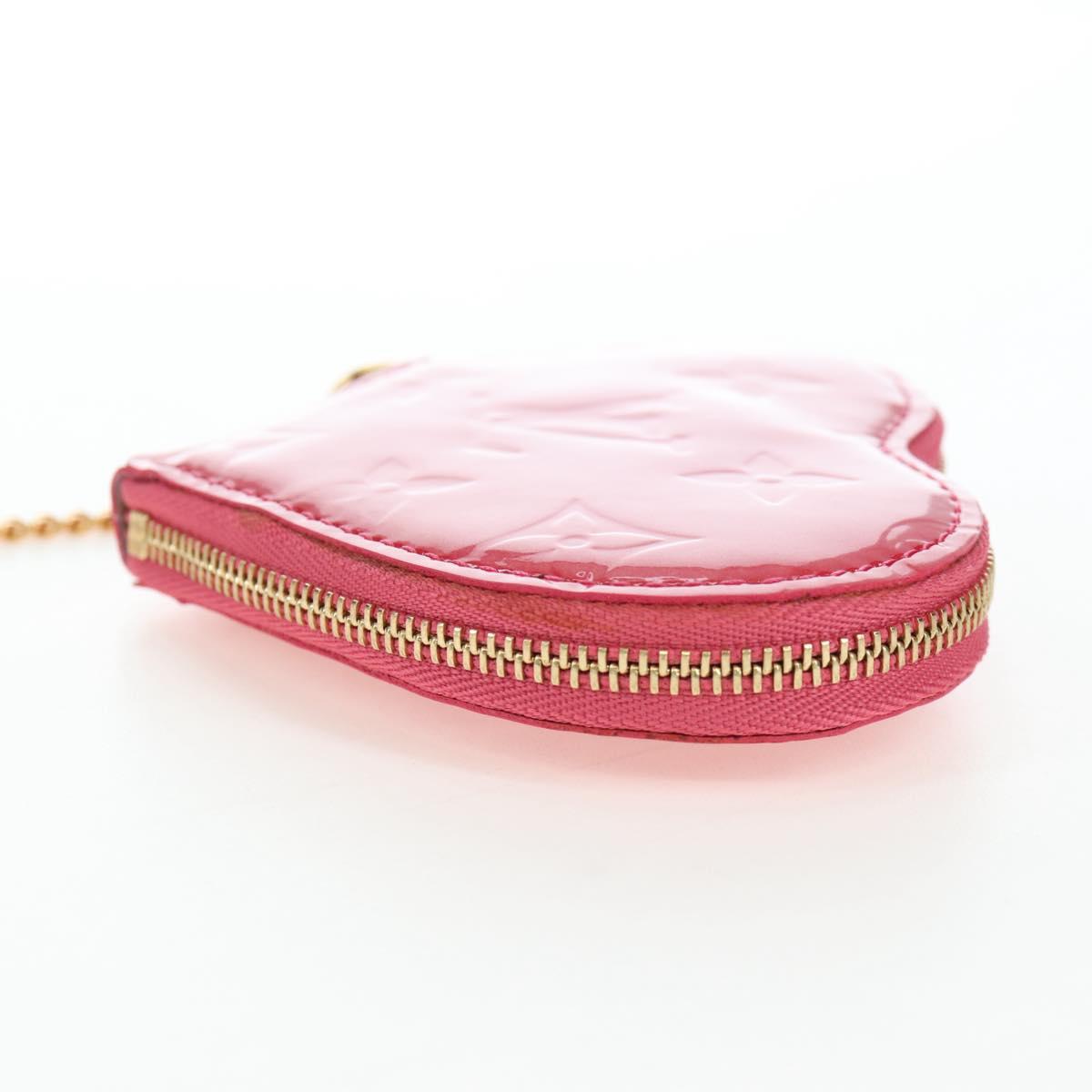 LOUIS VUITTON Vernis Porte Monnaie Coeur Purse Fran Boise M919BF Auth 194634V