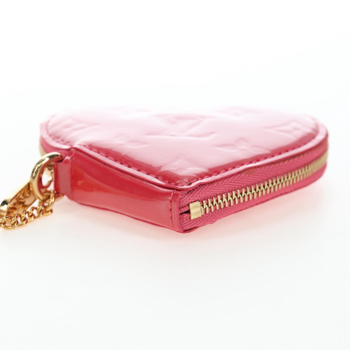 LOUIS VUITTON Vernis Porte Monnaie Coeur Purse Fran Boise M919BF Auth 194634V