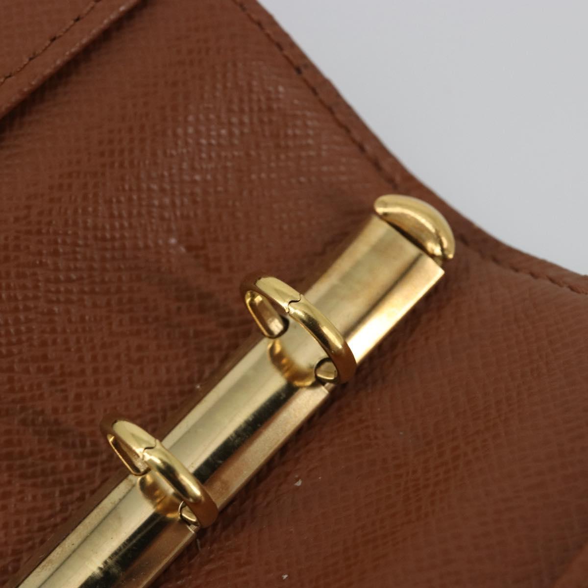 LOUIS VUITTON Monogram Agenda PM Day Planner Cover R20005 LV Auth 194635