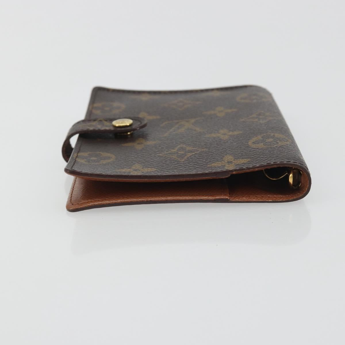 LOUIS VUITTON Monogram Agenda PM Day Planner Cover R20005 LV Auth 194635