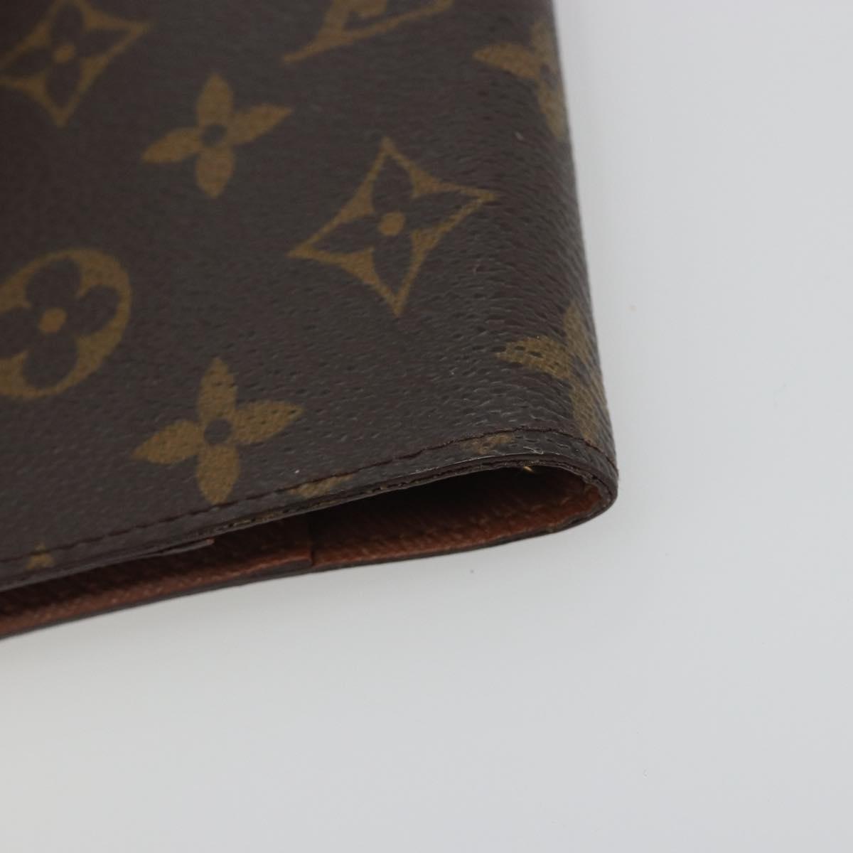 LOUIS VUITTON Monogram Agenda PM Day Planner Cover R20005 LV Auth 194636