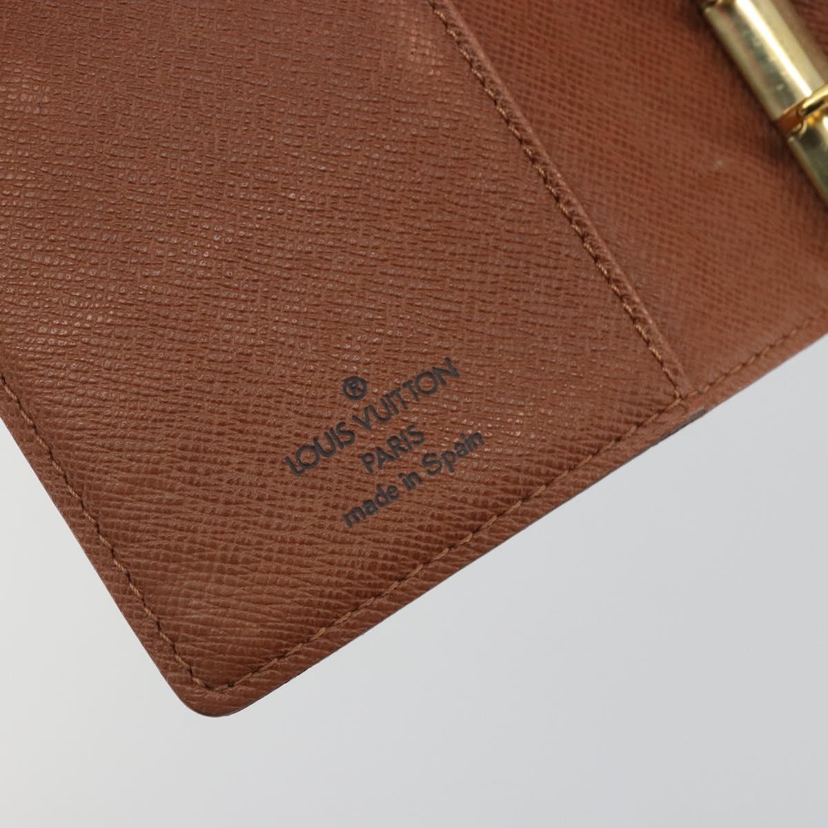 LOUIS VUITTON Monogram Agenda PM Day Planner Cover R20005 LV Auth 194636