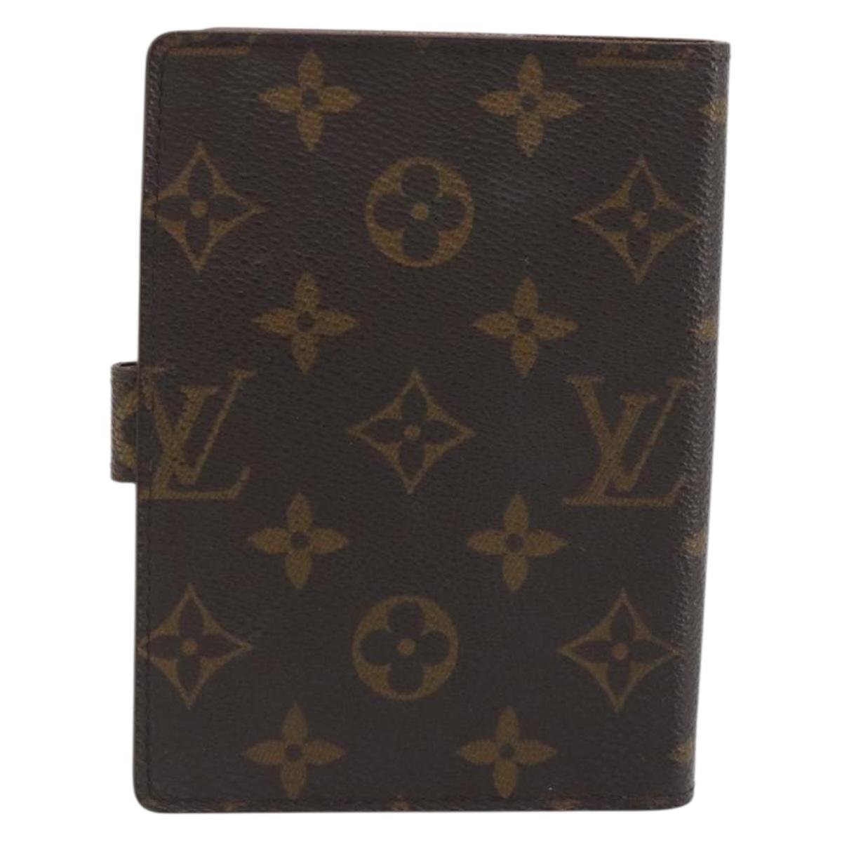 LOUIS VUITTON Monogram Agenda PM Day Planner Cover R20005 LV Auth 194636