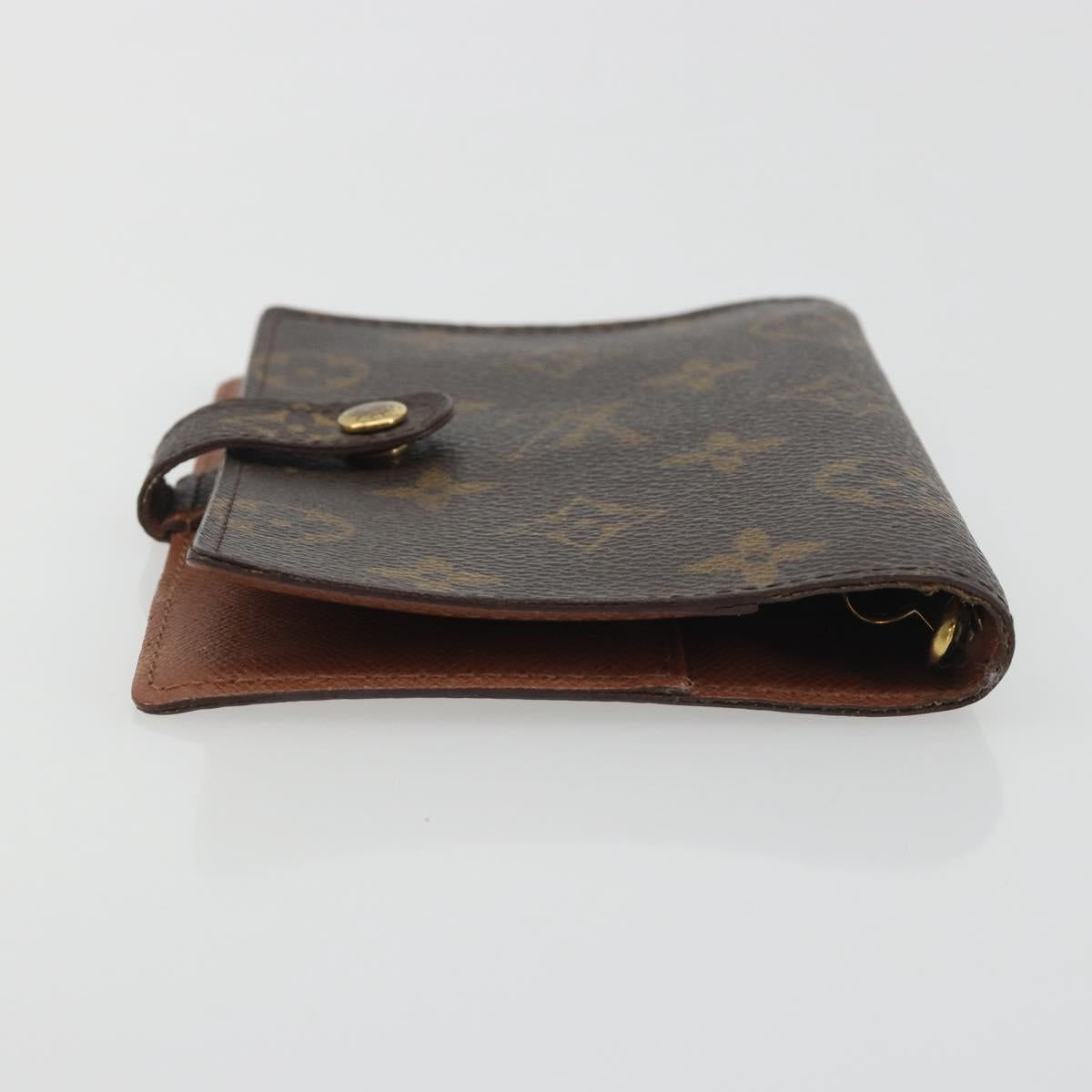 LOUIS VUITTON Monogram Agenda PM Day Planner Cover R20005 LV Auth 194636