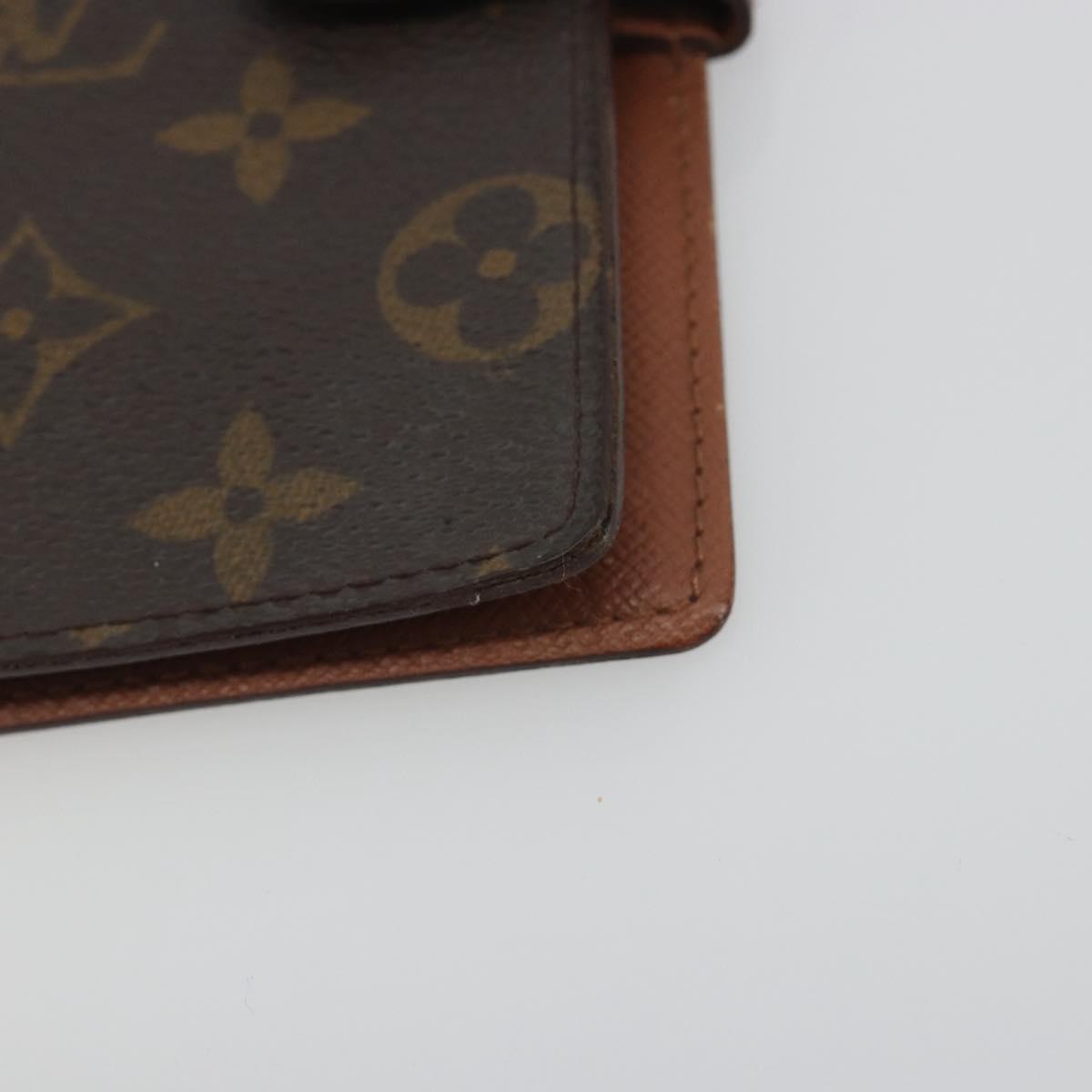 LOUIS VUITTON Monogram Agenda PM Day Planner Cover R20005 LV Auth 194636