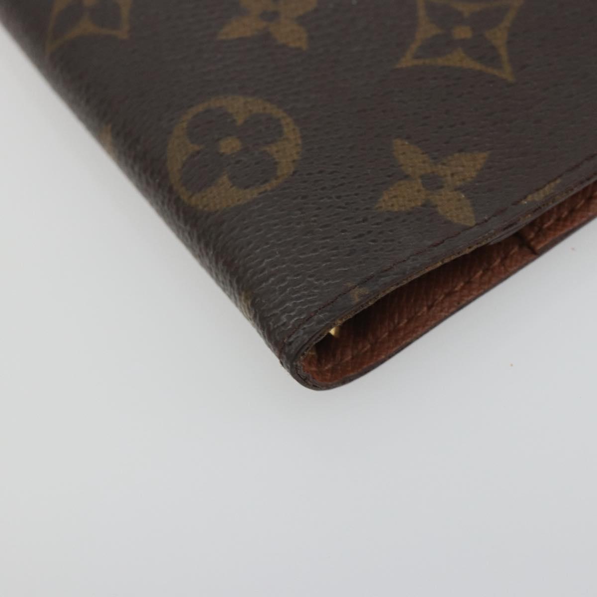 LOUIS VUITTON Monogram Agenda PM Day Planner Cover R20005 LV Auth 194636