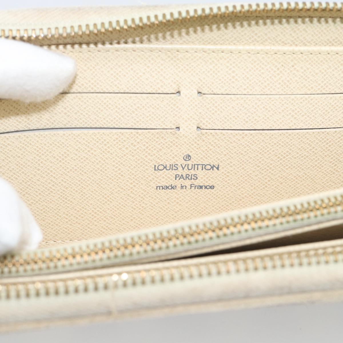 LOUIS VUITTON Damier Azur Zippy Wallet Long Wallet N60019 LV Auth 194639