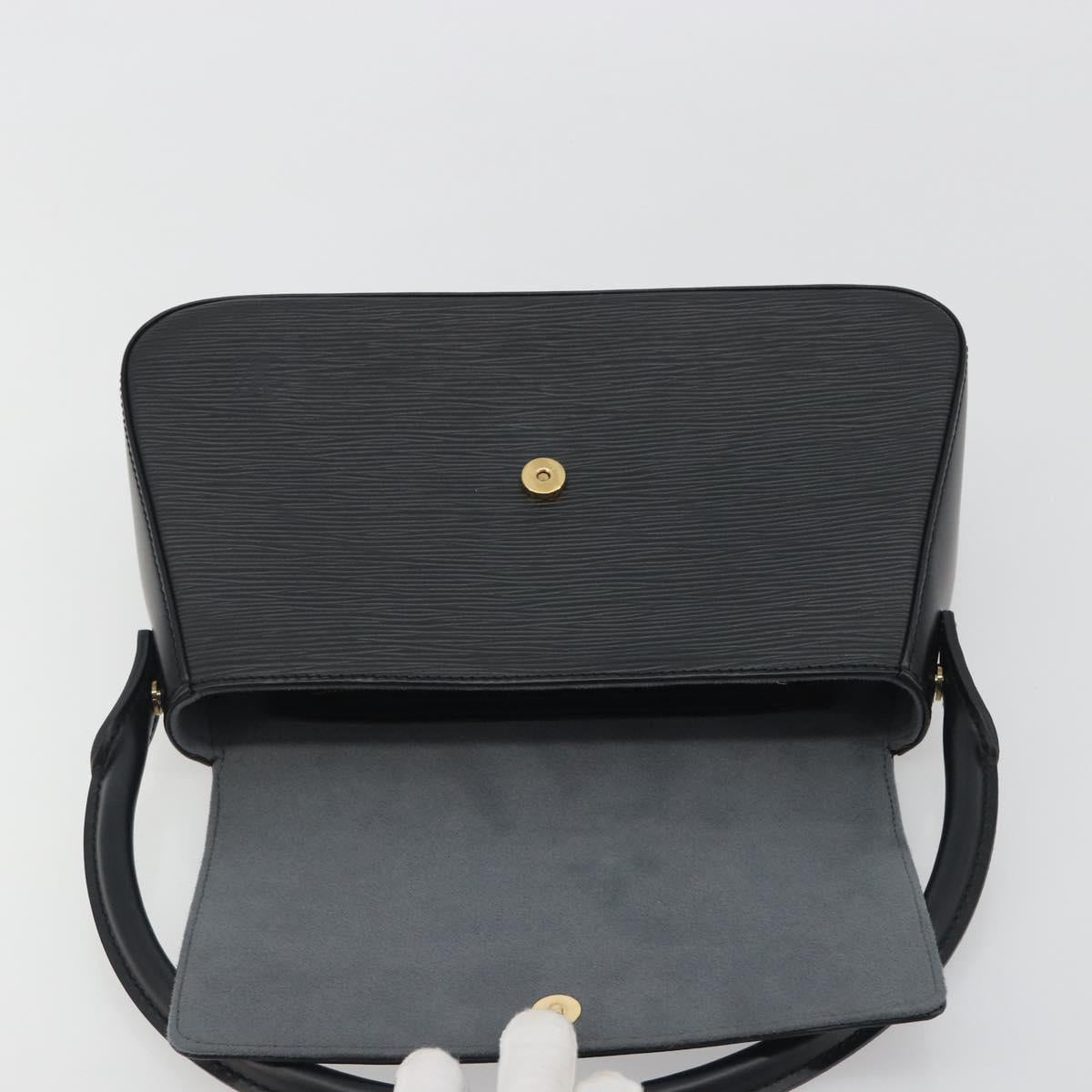 LOUIS VUITTON Epi Mini Looping Shoulder Bag SPO Black LV Auth 194642SM