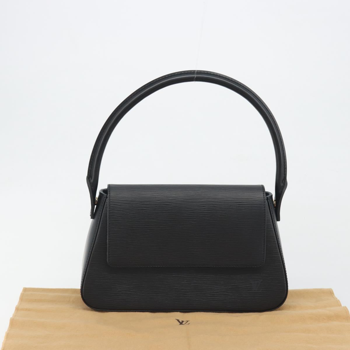 LOUIS VUITTON Epi Mini Looping Shoulder Bag SPO Black LV Auth 194642SM