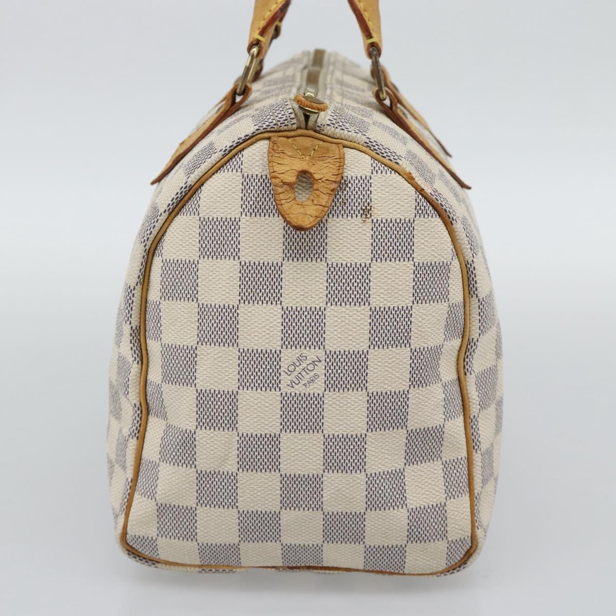 LOUIS VUITTON Damier Azur Speedy 25 Hand Bag N41534 LV Auth 194664