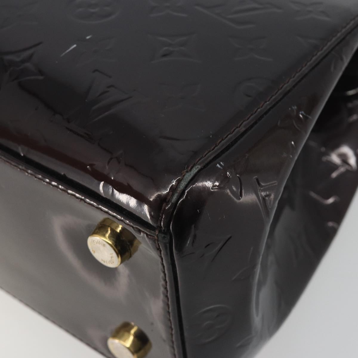 LOUIS VUITTON Monogram Vernis Blair MM Bag 2way Amarante M91619 LV Auth 194675