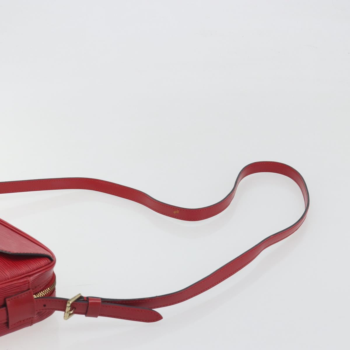 LOUIS VUITTON Epi Jeune Fille MM Shoulder Bag Red M52157 LV Auth 194678A