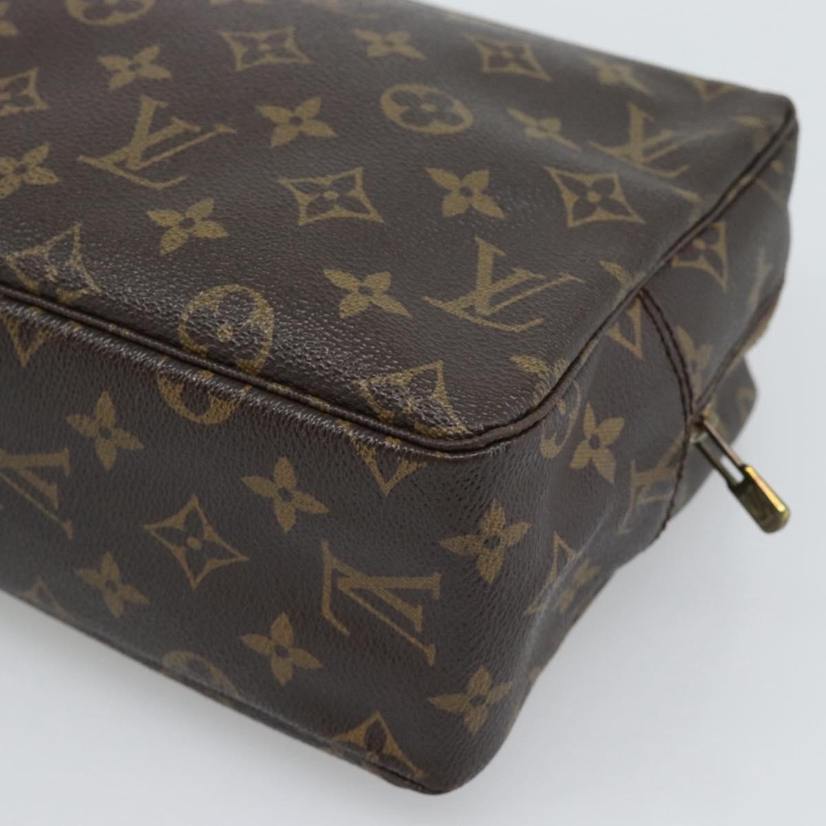 LOUIS VUITTON Monogram Trousse Toilette 28 Clutch Bag M47522 LV Auth 194681