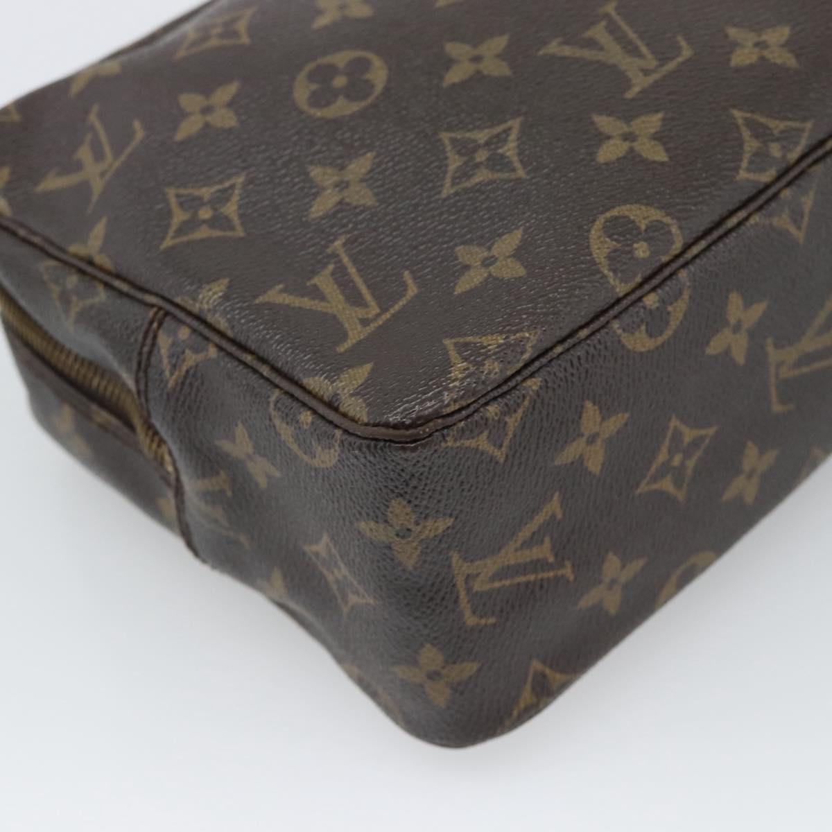 LOUIS VUITTON Monogram Trousse Toilette 28 Clutch Bag M47522 LV Auth 194681