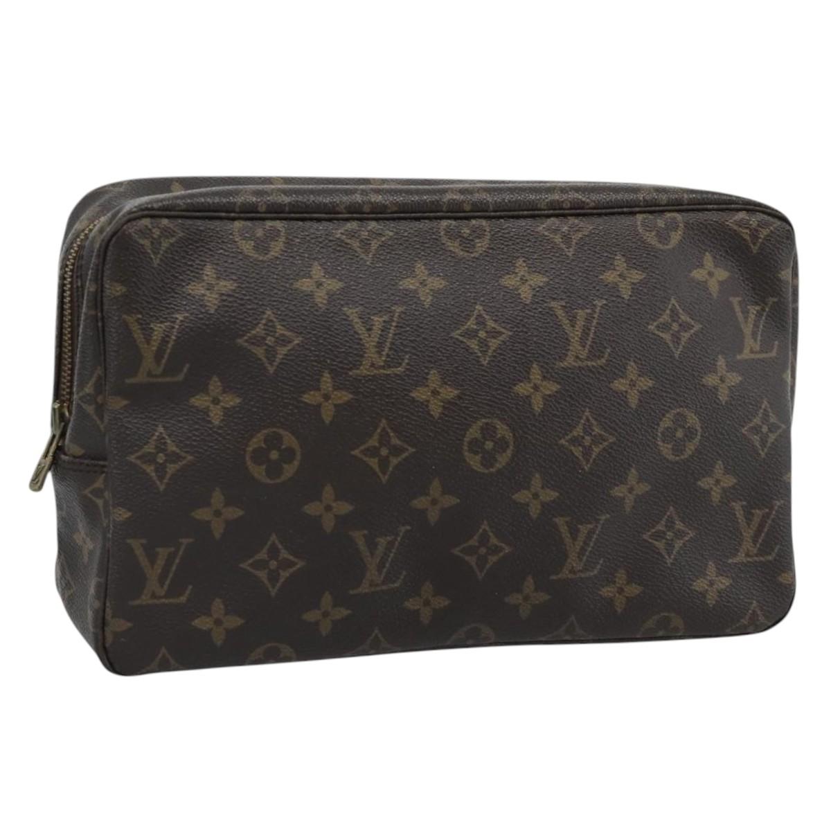 LOUIS VUITTON Monogram Trousse Toilette 28 Clutch Bag M47522 LV Auth 194681