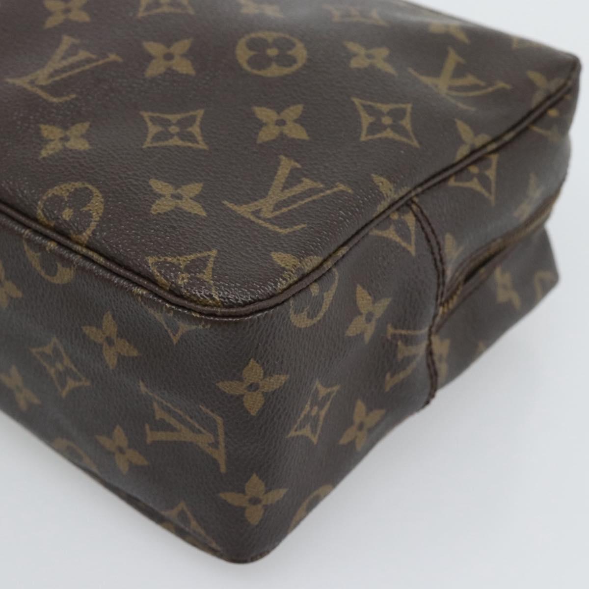 LOUIS VUITTON Monogram Trousse Toilette 28 Clutch Bag M47522 LV Auth 194681
