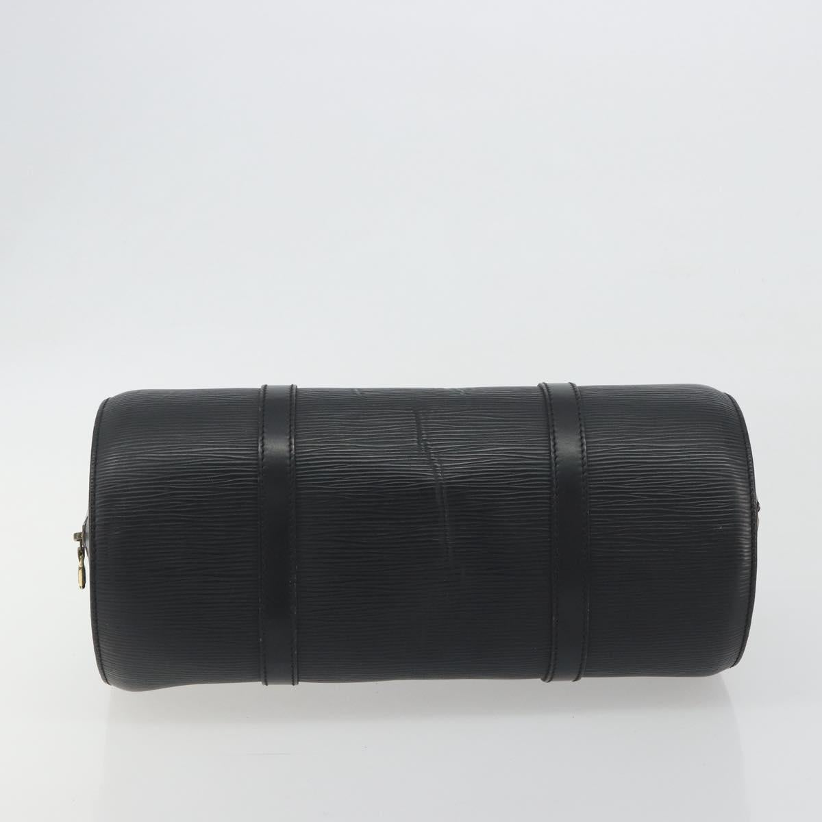 LOUIS VUITTON Epi Soufflot Hand Bag Black M52222 LV Auth 194686
