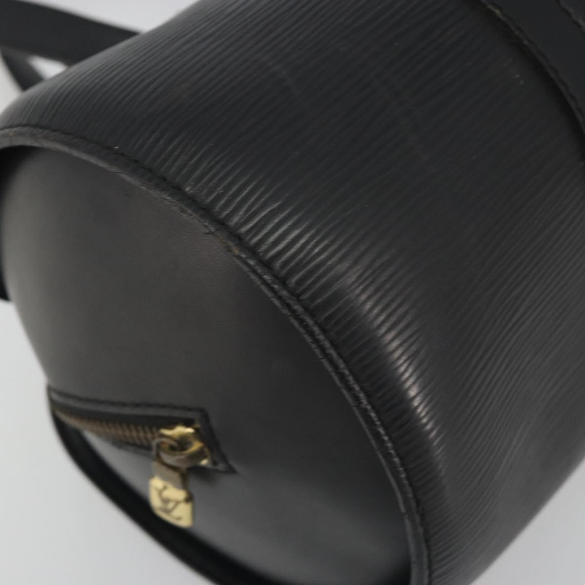 LOUIS VUITTON Epi Soufflot Hand Bag Black M52222 LV Auth 194686