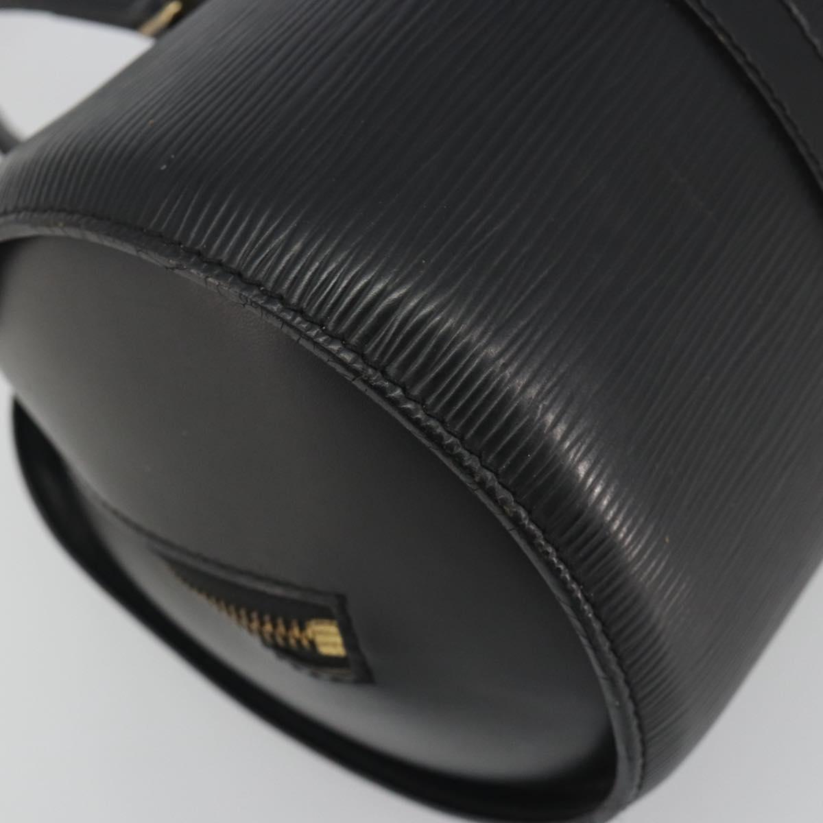 LOUIS VUITTON Epi Soufflot Hand Bag Black M52222 LV Auth 194686